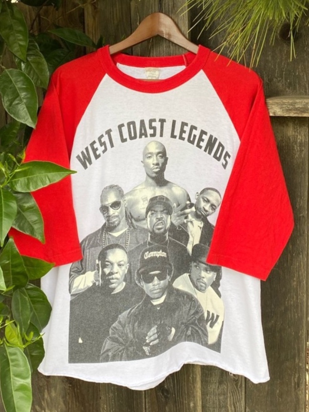 Vintage West Coast Legends Raglan Graphic Tee